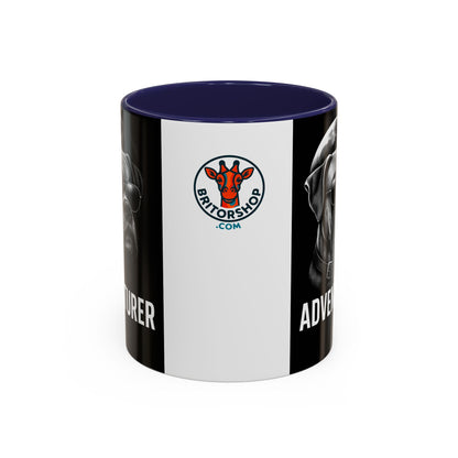 Adventure Dog Coffee Mug - Unique Pet Lover Gift, Personalized Dog Lover Mug, Funny Animal Mug, Holiday Gift for Dog Owners, Cool Cafe Mug