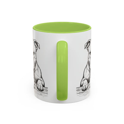 Grumpy Staffordshire Bull Terrier Coffee Club — Art Print / Mug