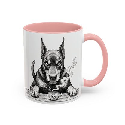 Grumpy Doberman Coffee Club — Art Print / Mug