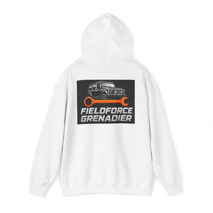Fieldforce Grenadier Hoodie — Off‑Road Truck Wrench Logo Pullover