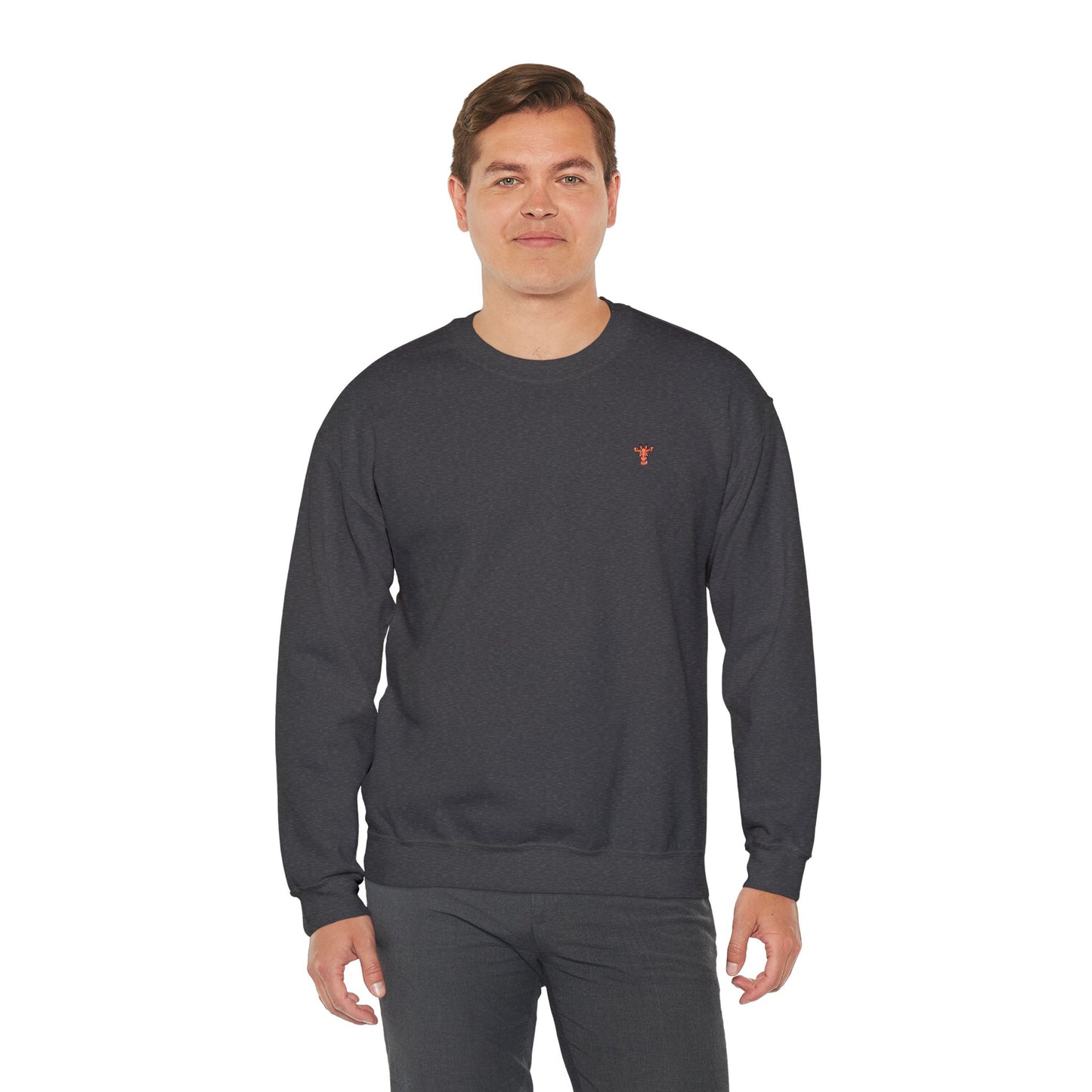 Embroidered Tiny Giraffe Britor classic Crewneck Sweatshirt — Minimal Animal Lover classy Pullover