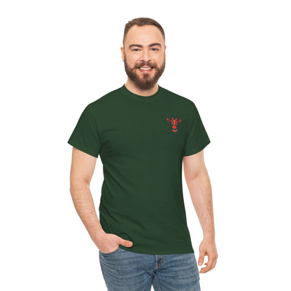 Britor classic logo Giraffe  Patch Tee — Small Chest Embroidered Giraffe Graphic T-Shirt