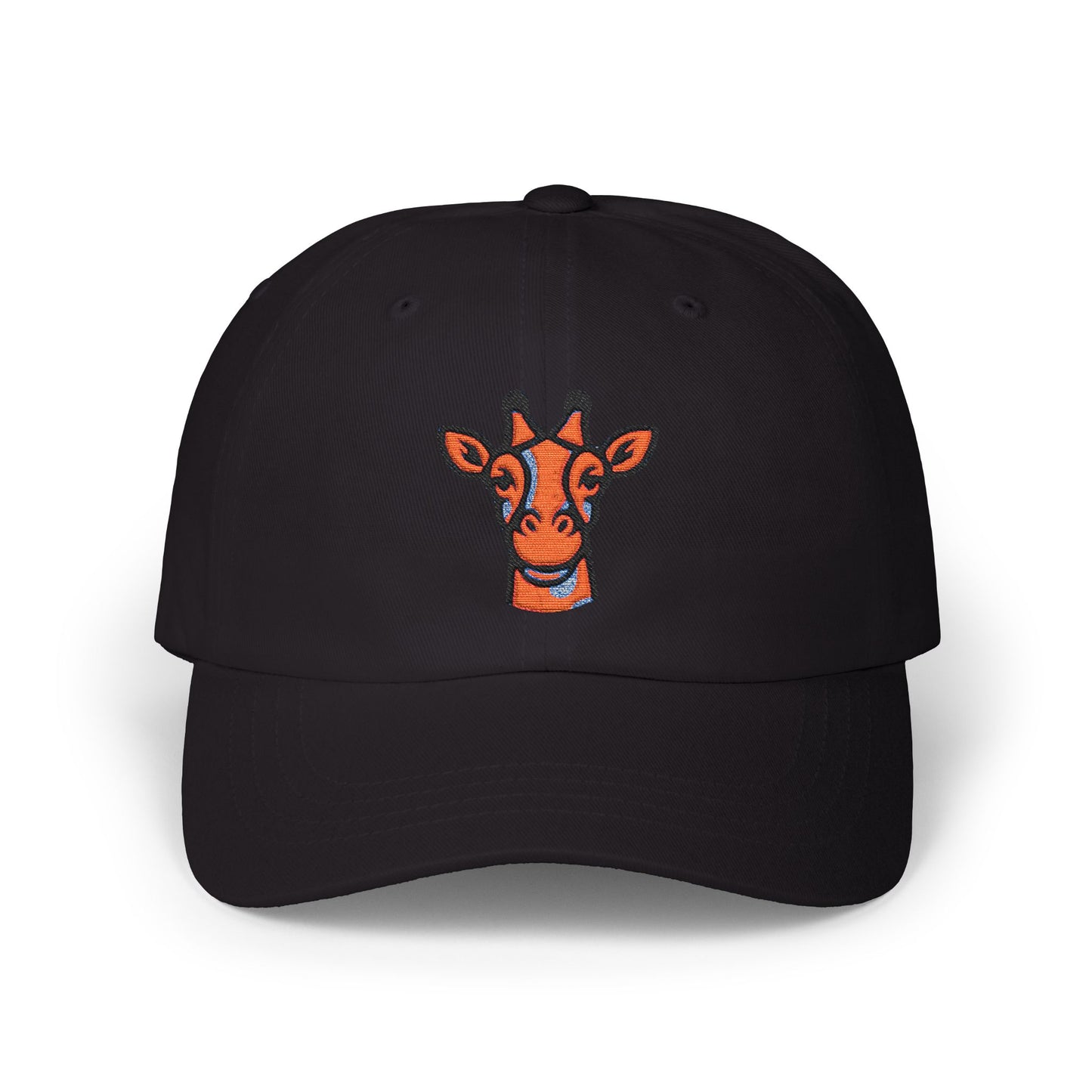 Dad Cap - Giraffe Head and Britor Shop Logo Embroidered Design