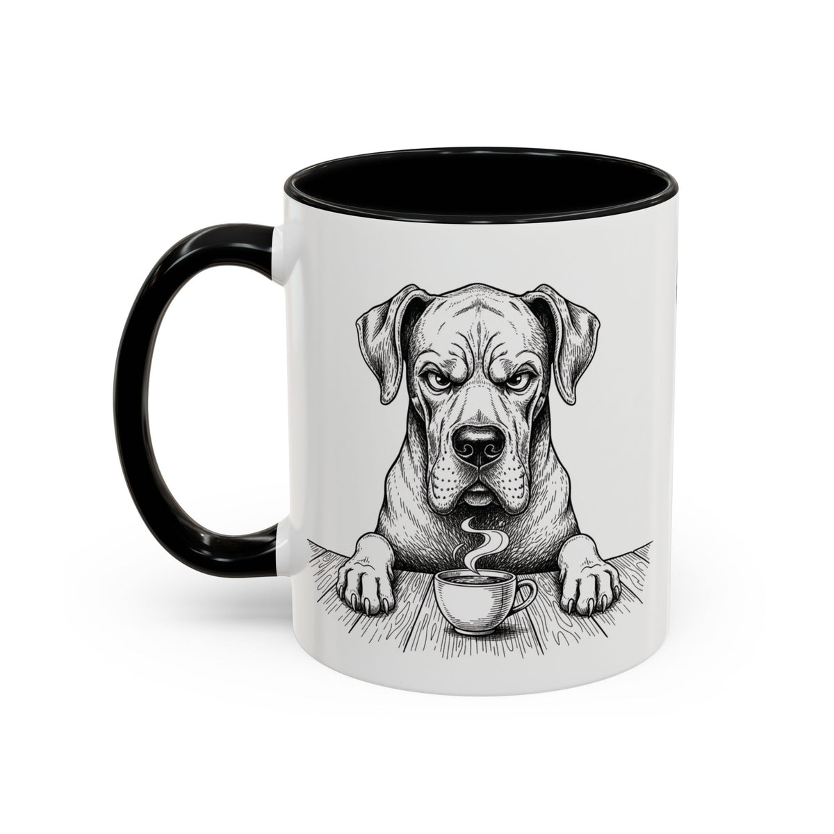 Grumpy Great Dane Coffee Club — Art Print / Mug