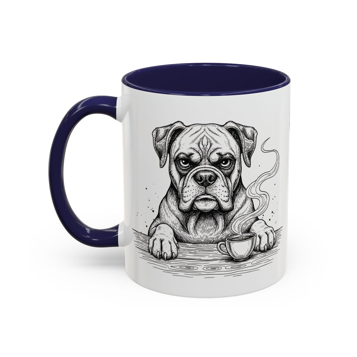 Grumpy Boxer Coffee Club — Art Print / Mug /